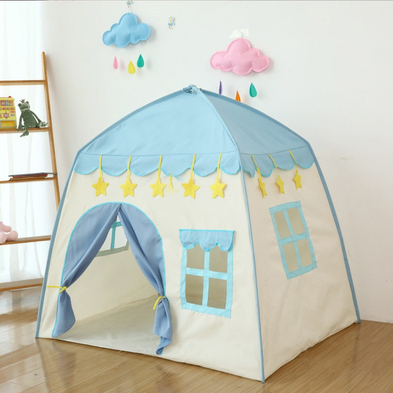 Children Playhouse Castle Indoor Tent With Lights