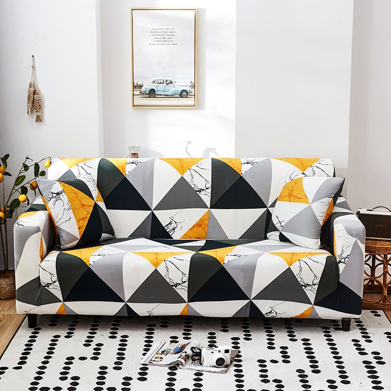 Modern Geometric Sofa Cover – Transform Your Living Room