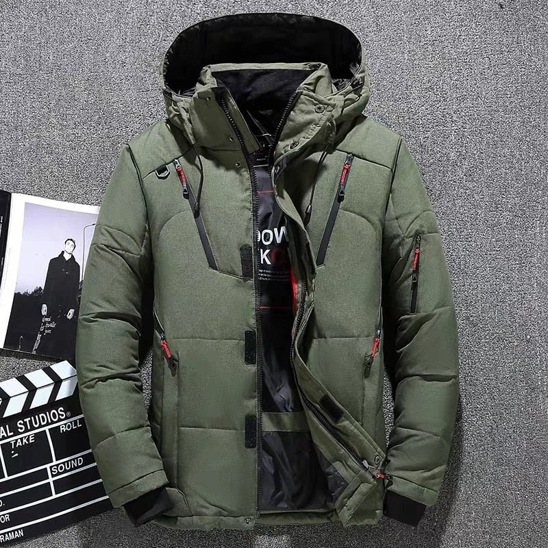 Men's Down Hoodie Winter Jacket