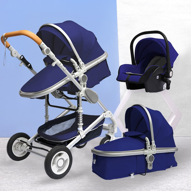 Deluxe 3 Piece Baby Stroller And Carriage