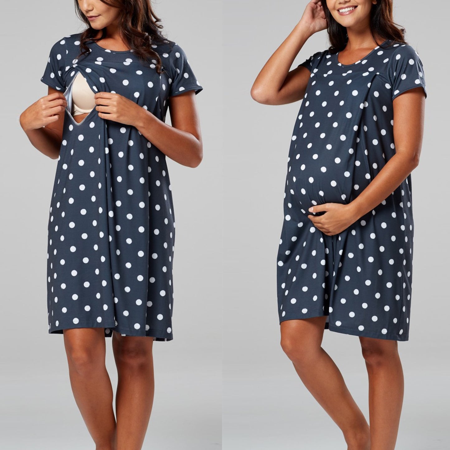 New Mom Breastfeeding Nightgown Maternity Wear