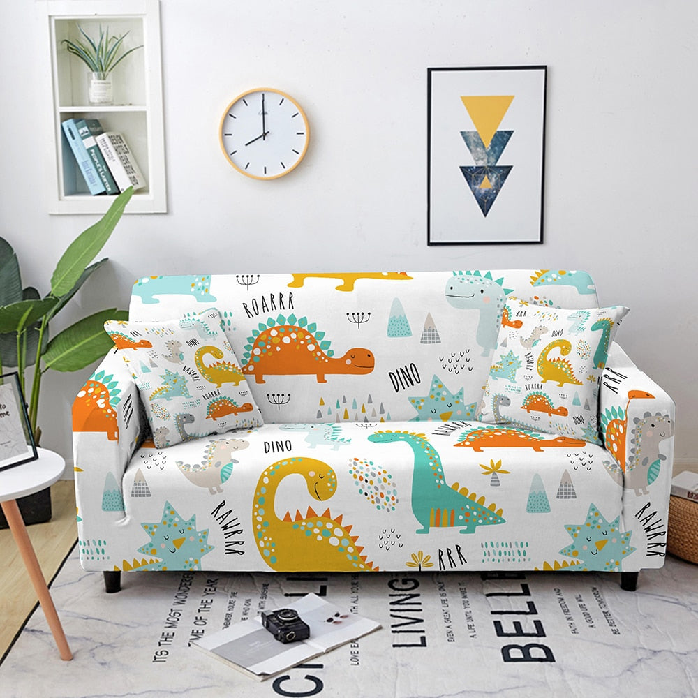 Enchanted Menagerie: Whimsical Animal Sofa Cover Series