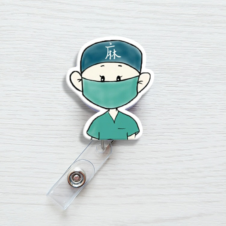 Cute Nurse's Badge Holder Clip