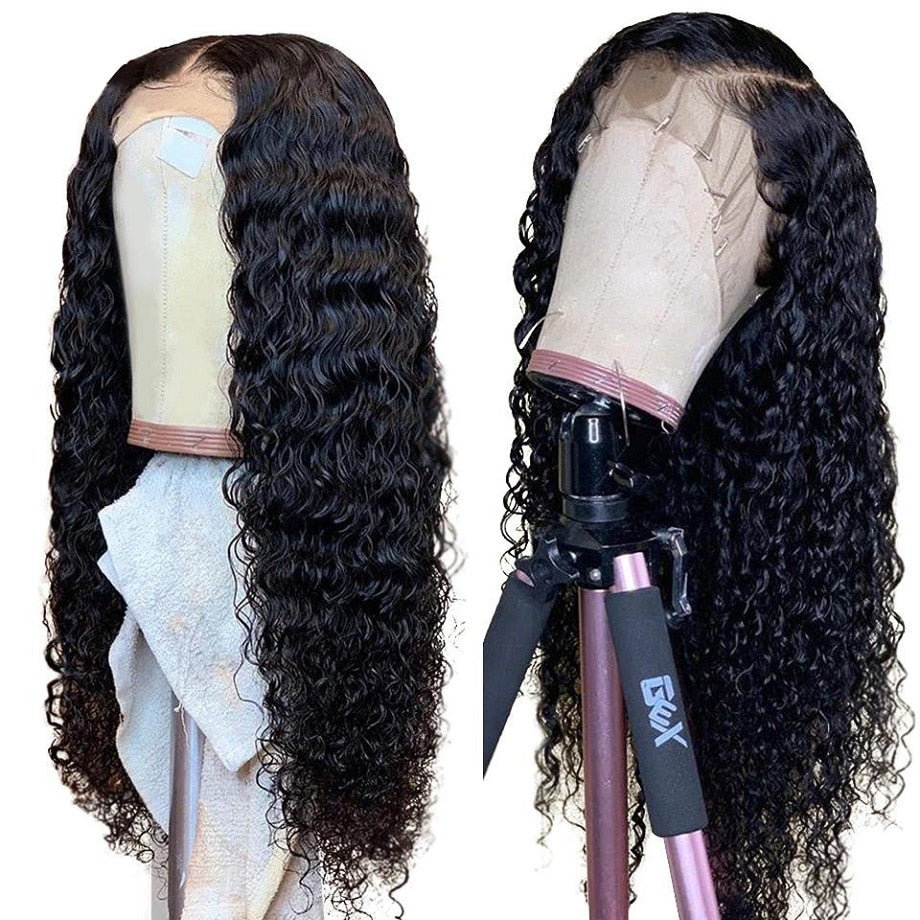 Lace Front Deep Wave Brazilian Remy Human Hair Wig