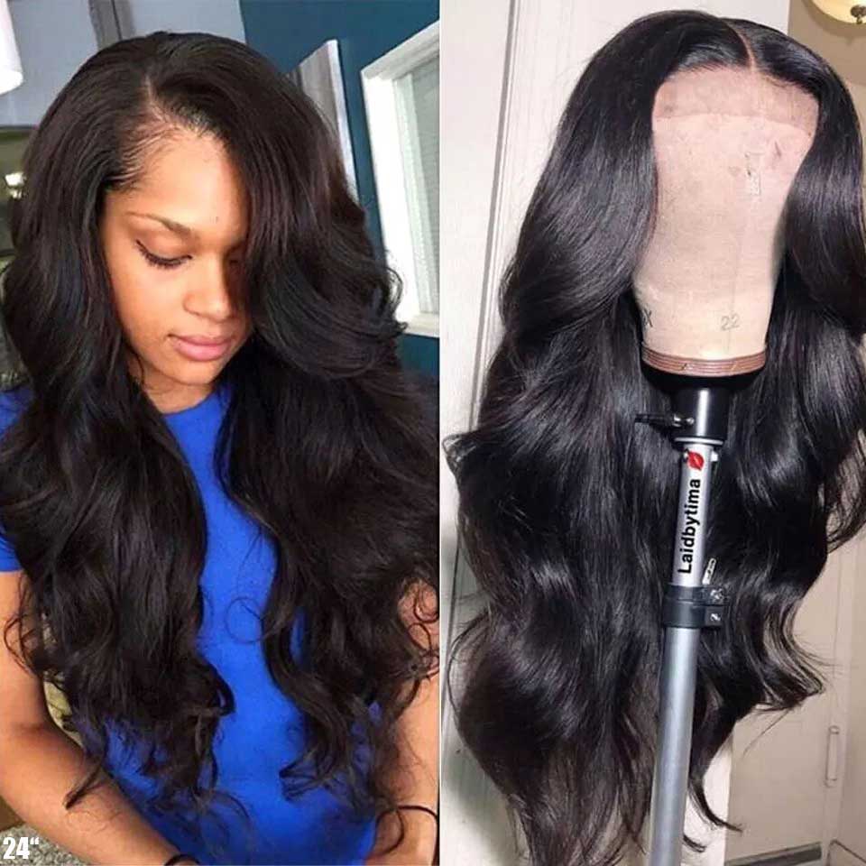 32 Inch Invisible Lace Brazilian Body Wave Wig