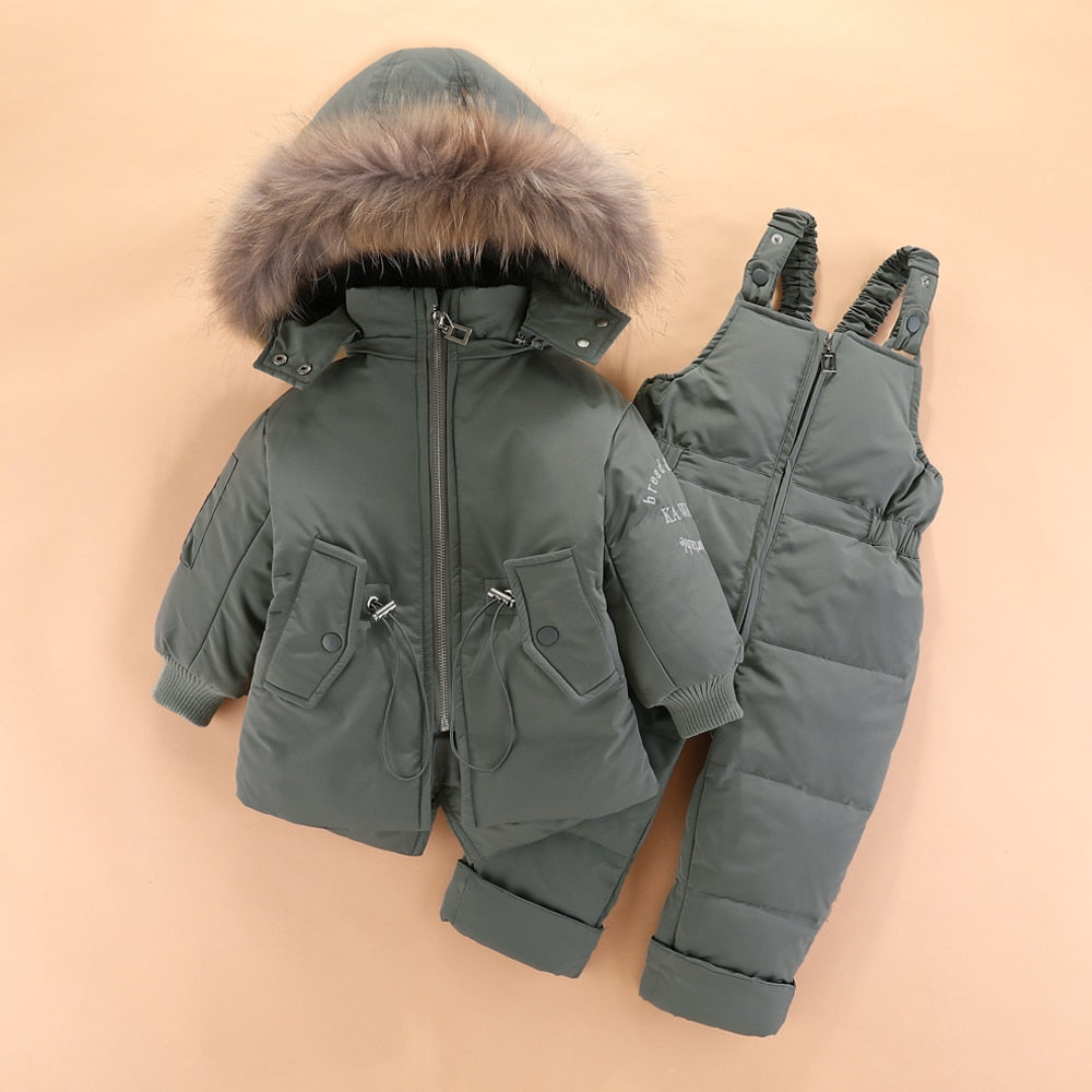 Two Piece Winter Baby Snowsuit