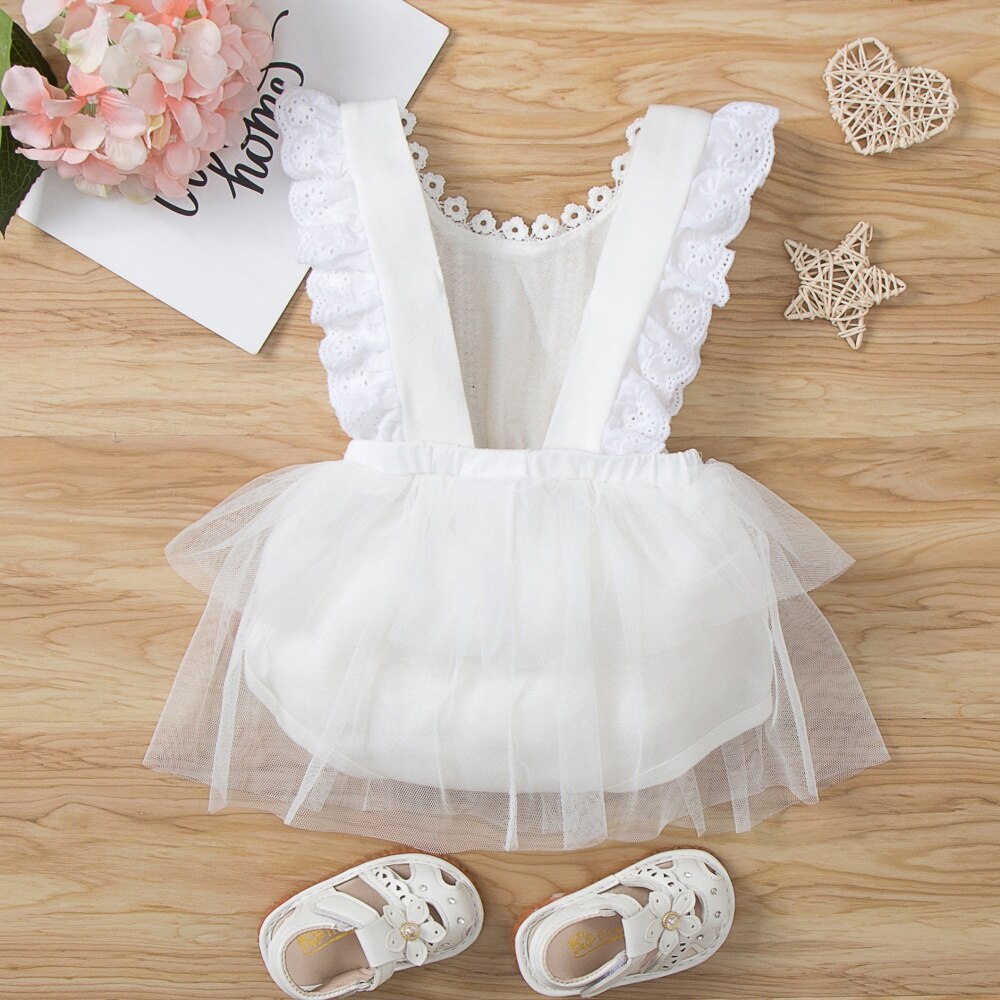 White Lace Tutu For Baby Girls