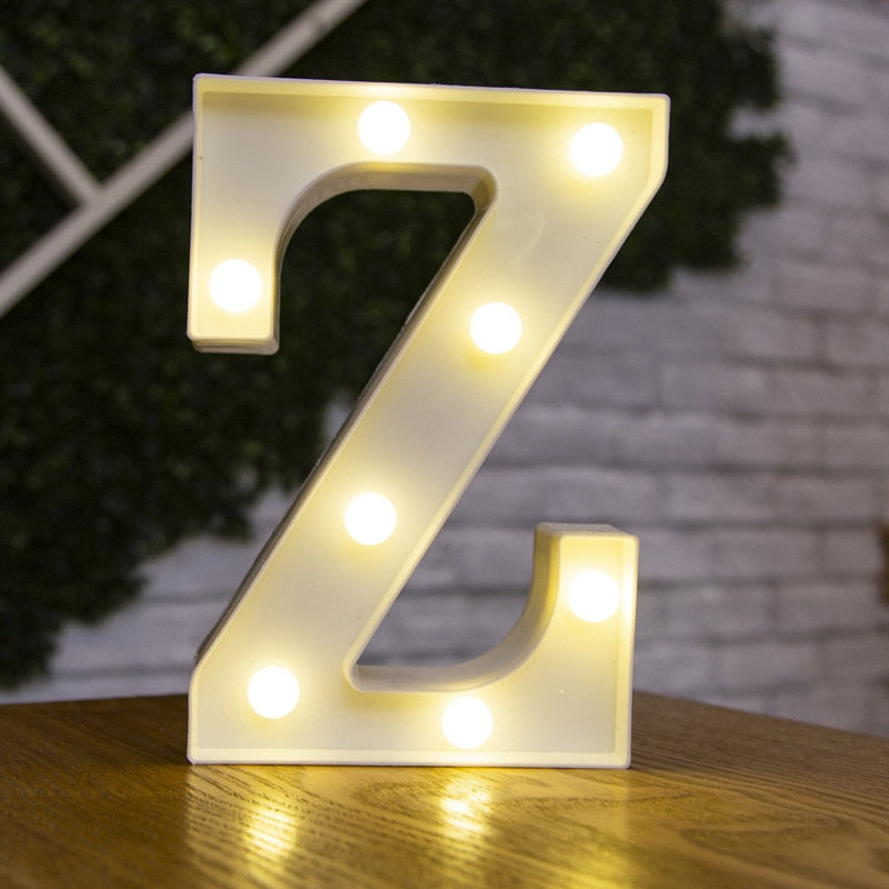 LED Lights Party Letters & Numbers