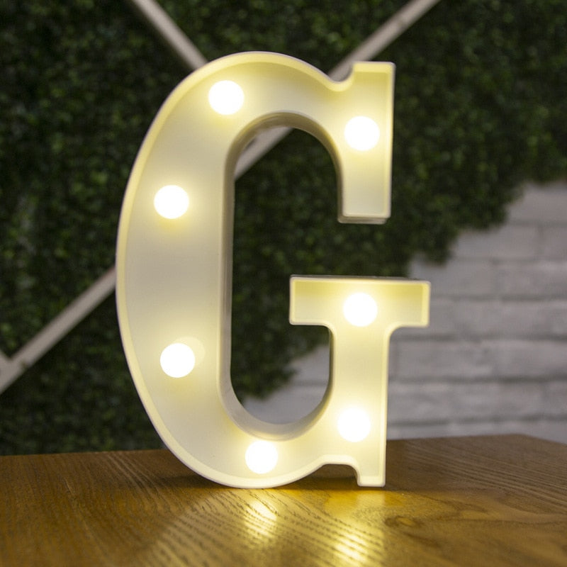 LED Lights Party Letters & Numbers