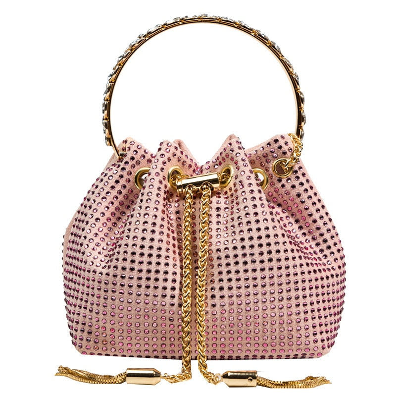 Rhinestone Bucket Bag