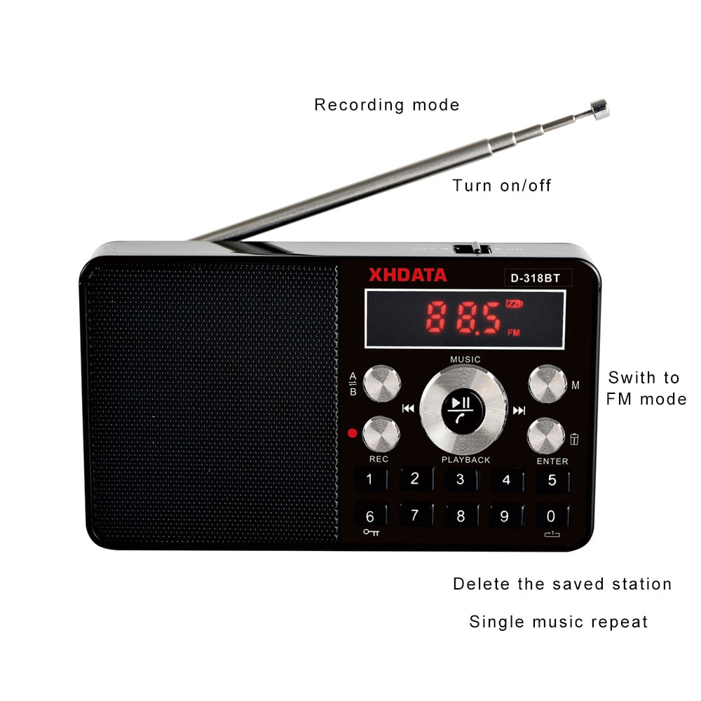 Small Bluetooth And Speaker Radio