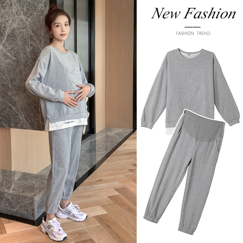 Stylish Maternity Sweat Set