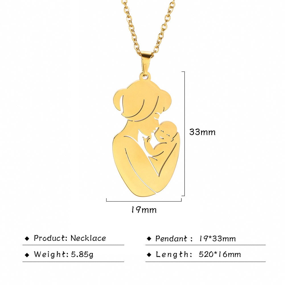 Mommy Daddy & Baby Necklace