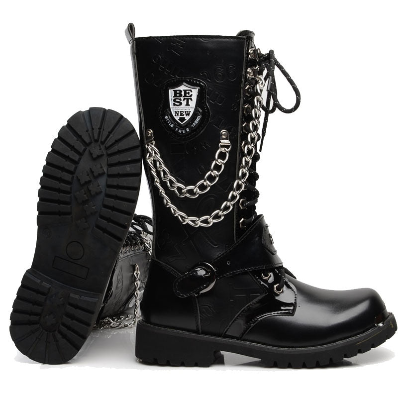 Men's Casual Motorcycle Boots