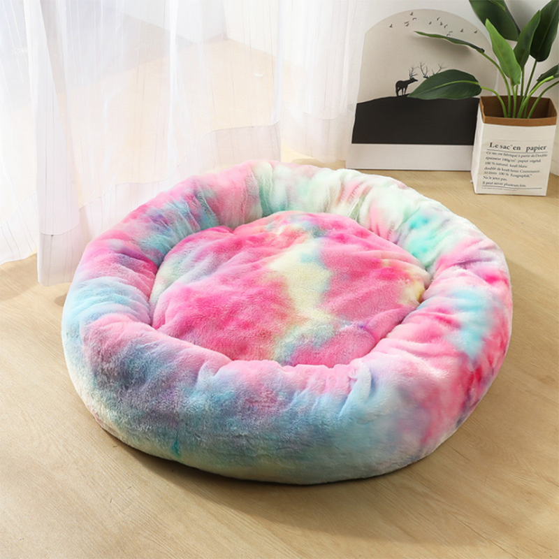 Plush Round Pet Bed