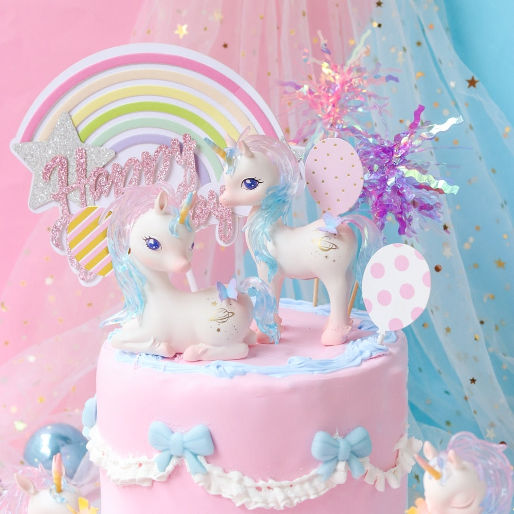 Unicorn Pony Cake Toppers