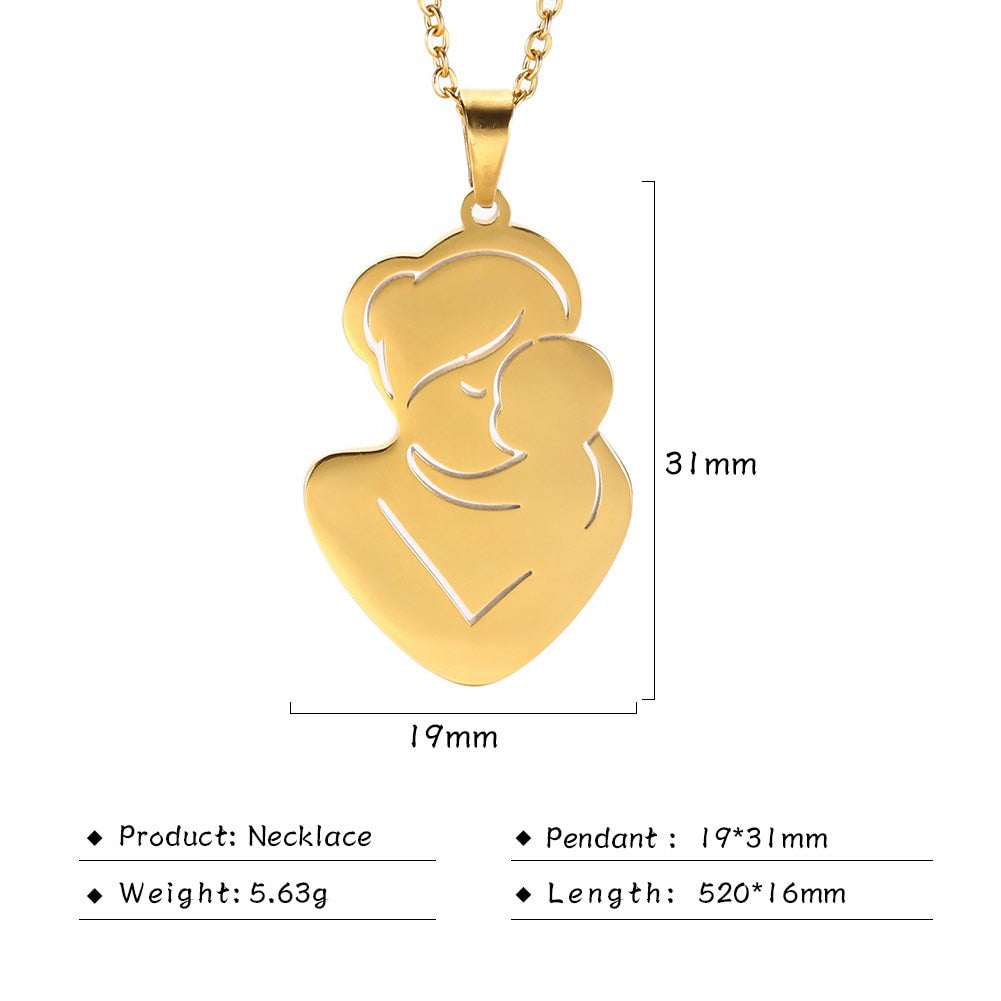 Mommy Daddy & Baby Necklace