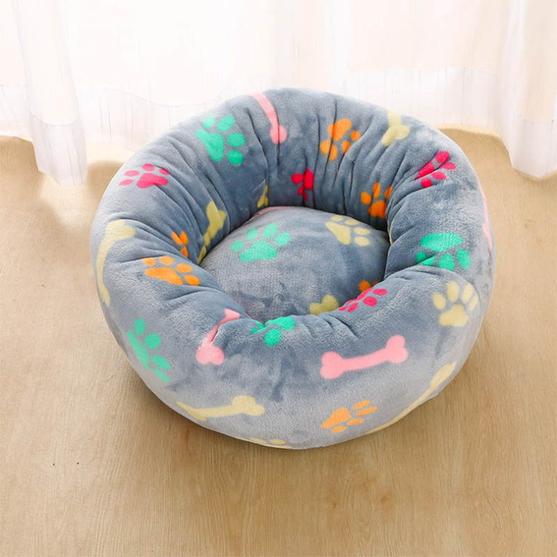 Plush Round Pet Bed