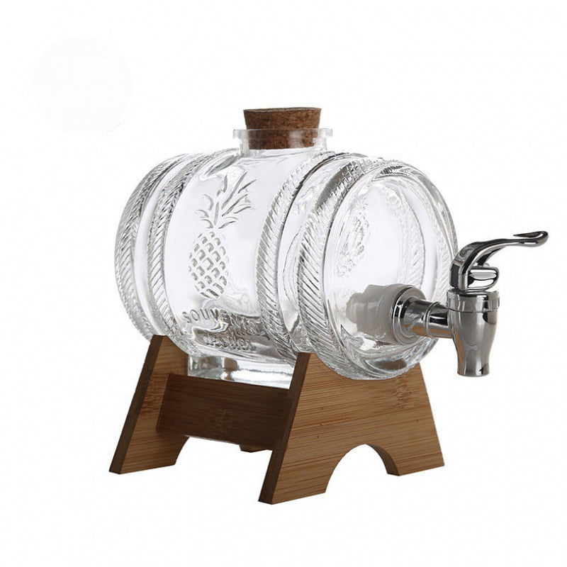 Glass Barrel Wine Decanter