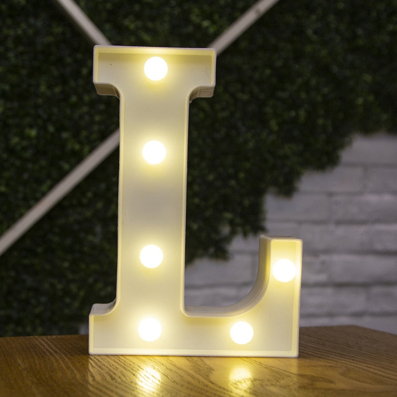 LED Lights Party Letters & Numbers