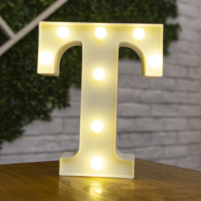 LED Lights Party Letters & Numbers