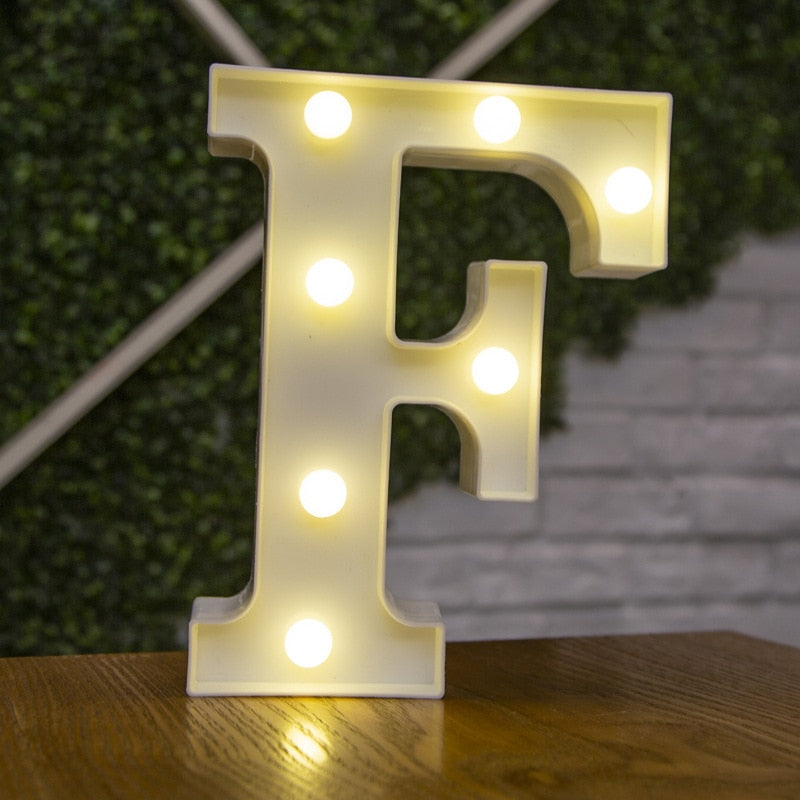 LED Lights Party Letters & Numbers