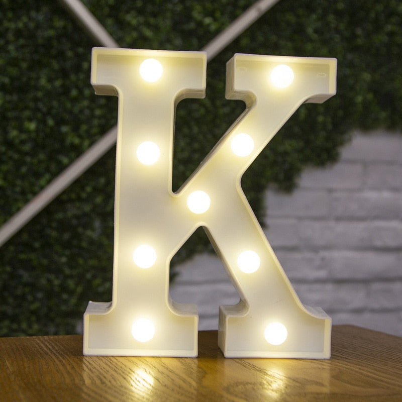 LED Lights Party Letters & Numbers