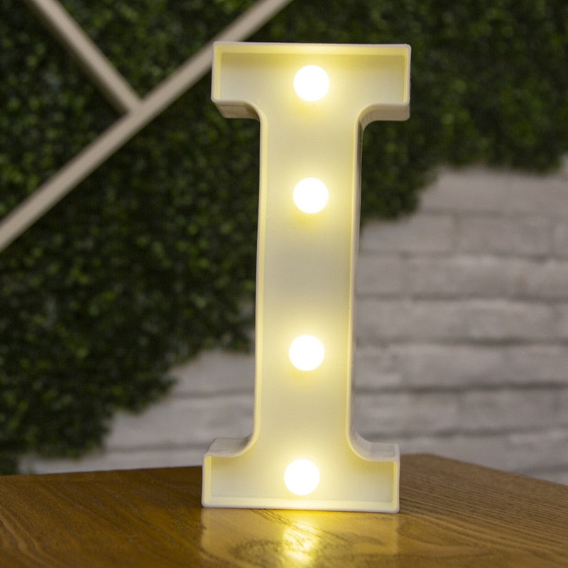 LED Lights Party Letters & Numbers