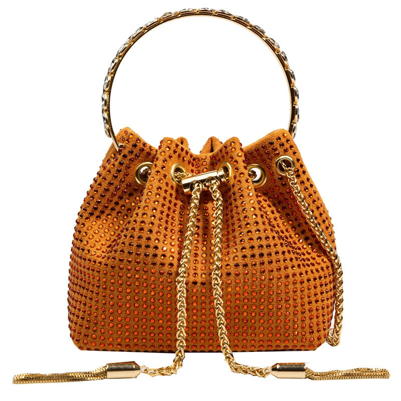 Rhinestone Bucket Bag