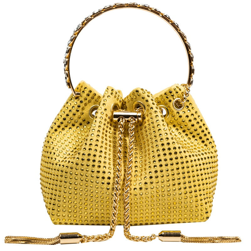 Rhinestone Bucket Bag