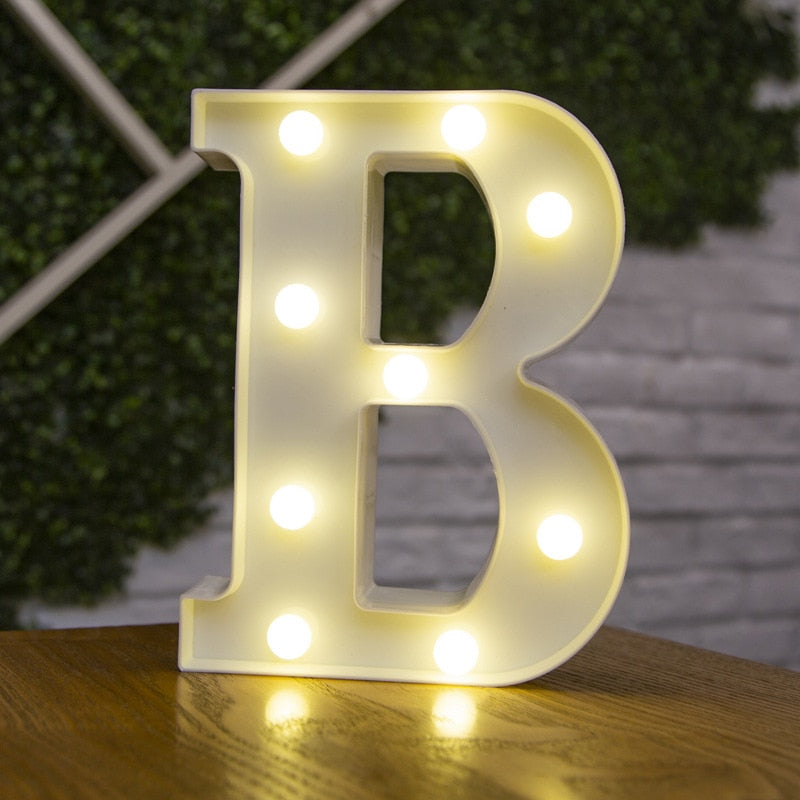 LED Lights Party Letters & Numbers