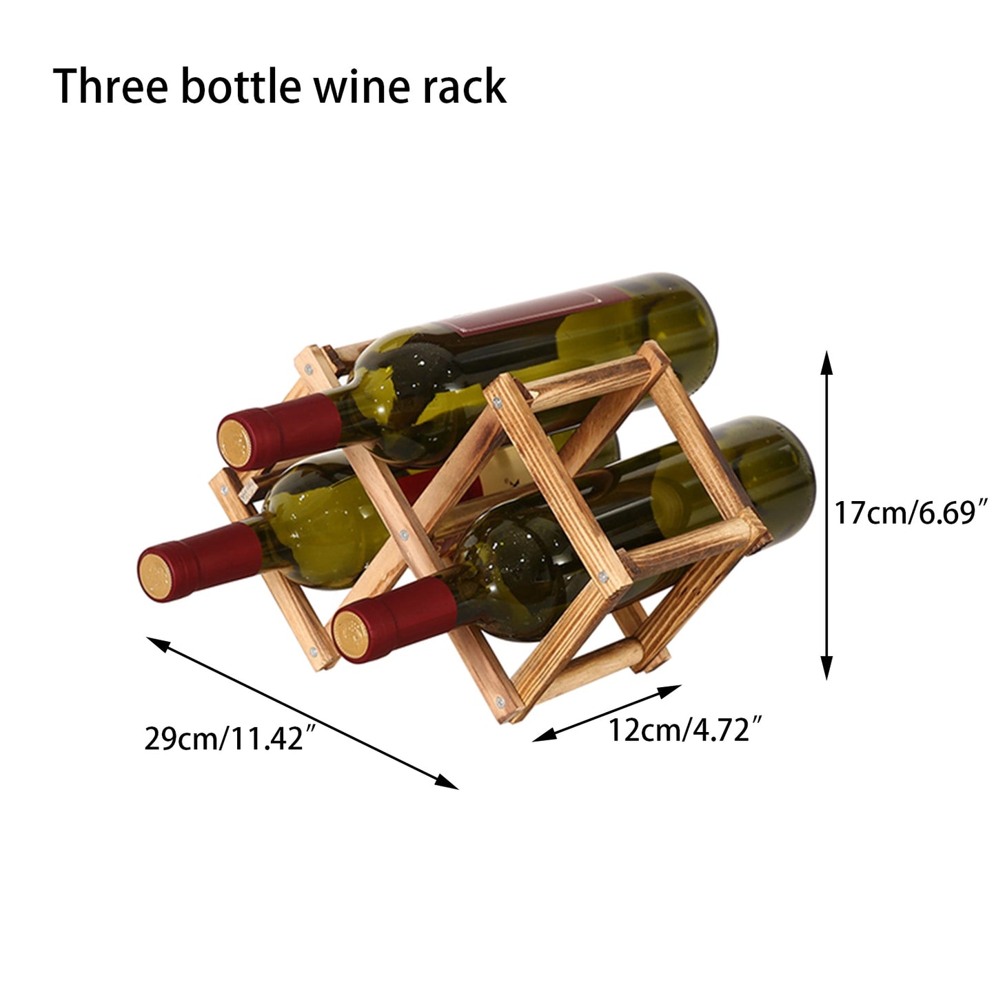 Folding Wooden Wine Rack