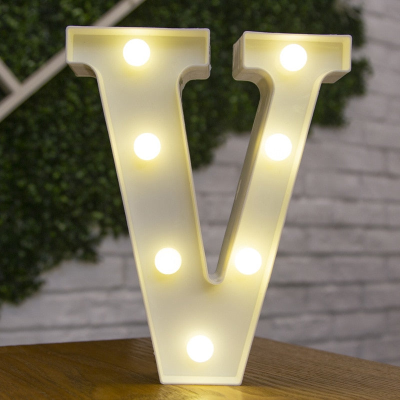 LED Lights Party Letters & Numbers