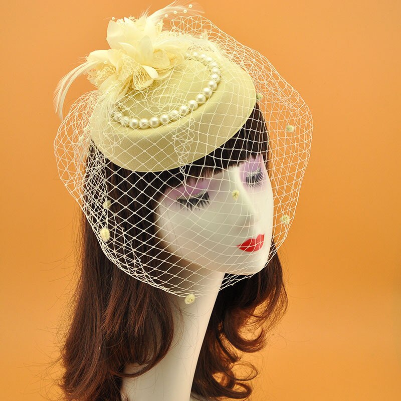 Face Veil Fascinator Hat