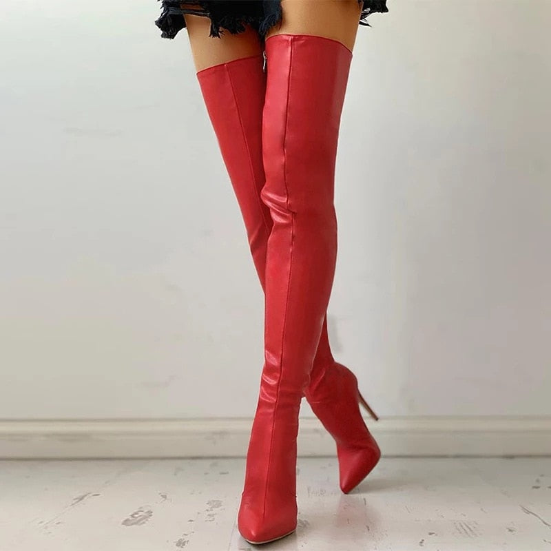 Thigh High Stiletto Boots