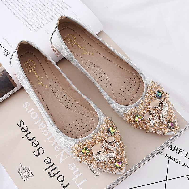 Precious Stones Ballerina Flats