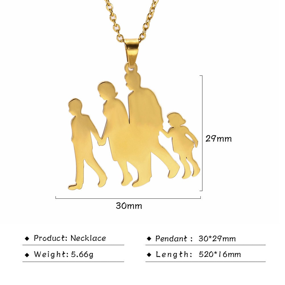 Mommy Daddy & Baby Necklace