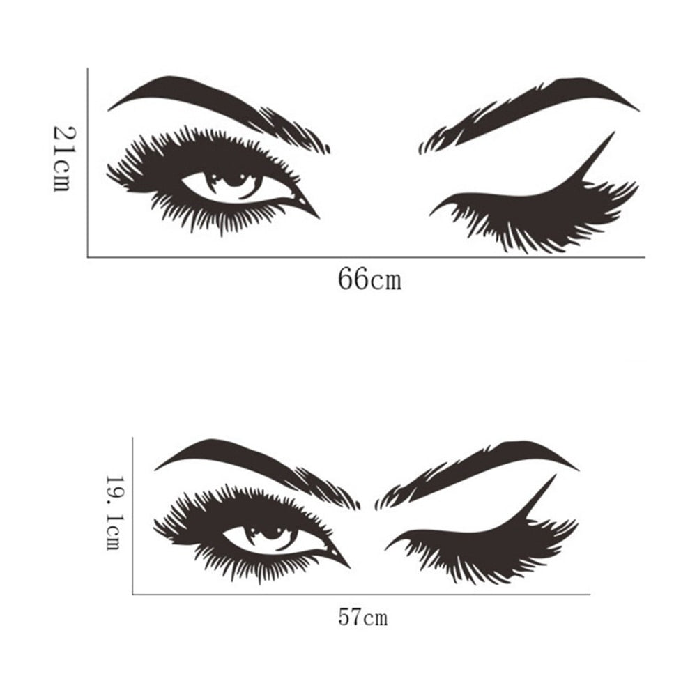 Sexy Eyebrow And Lash Wall Art Mural