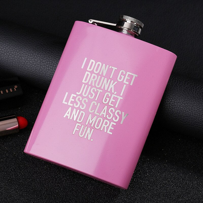 Hip Gal 8 oz. Stainless Steel Wine Flask