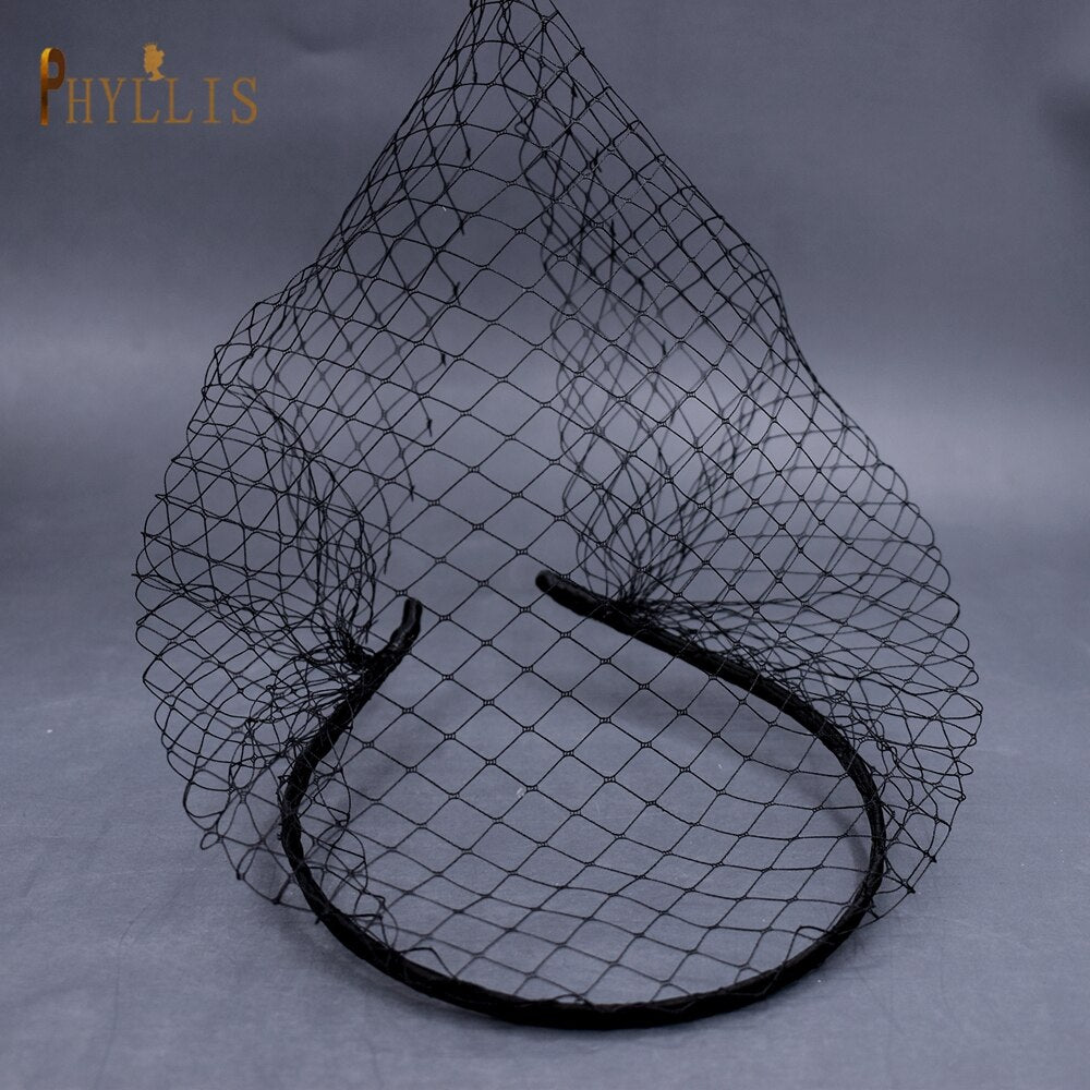 Grand Blusher Veil Fascinator