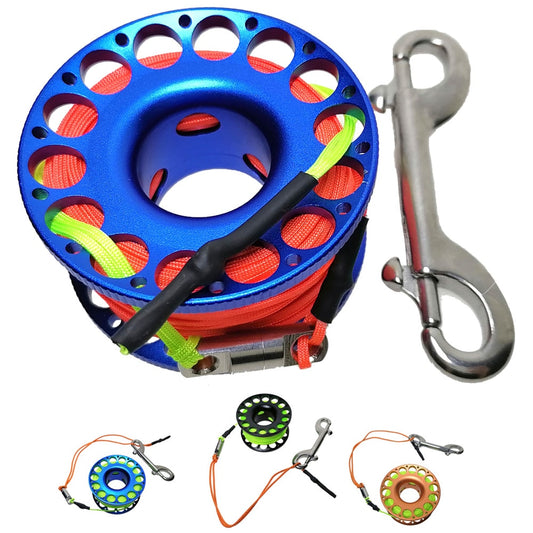 Scuba and Cave Diving Alloy Spool Finger Reel