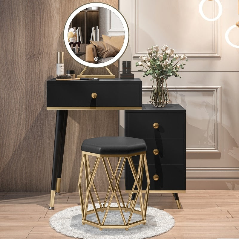 Deluxe Modern Makeup Vanity Station