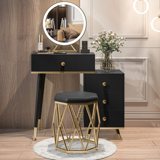 Deluxe Modern Makeup Vanity Station