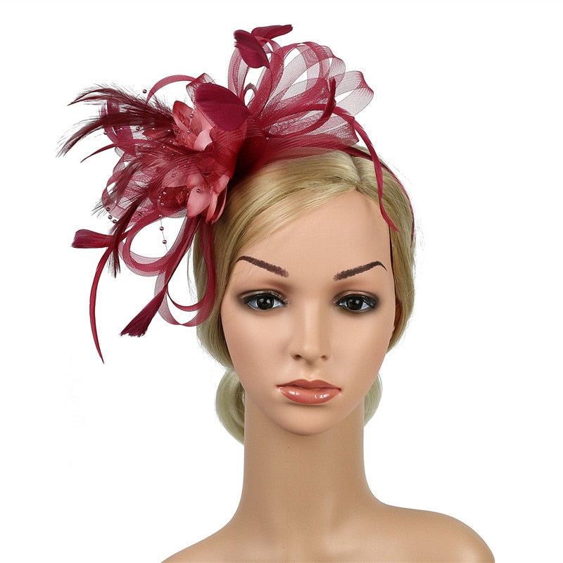 Fancy Feather Statement Headwear