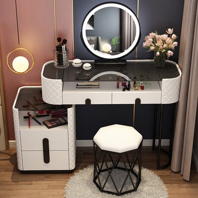 Luxury Makeup Table Set With LED Mirror