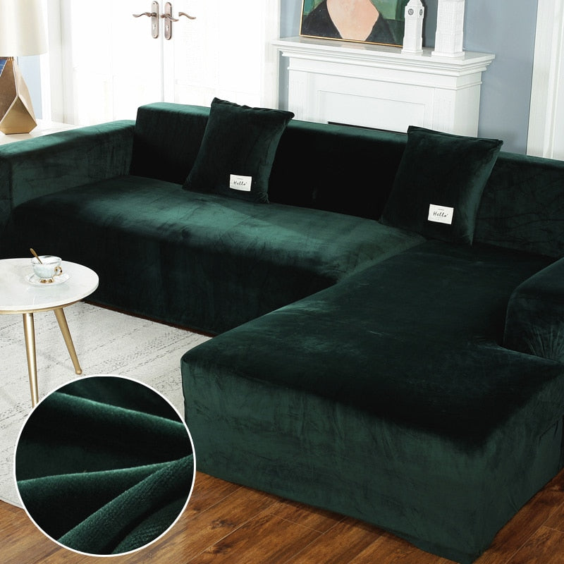 Luxury Chaise Lounge Velvet Sofa Covers