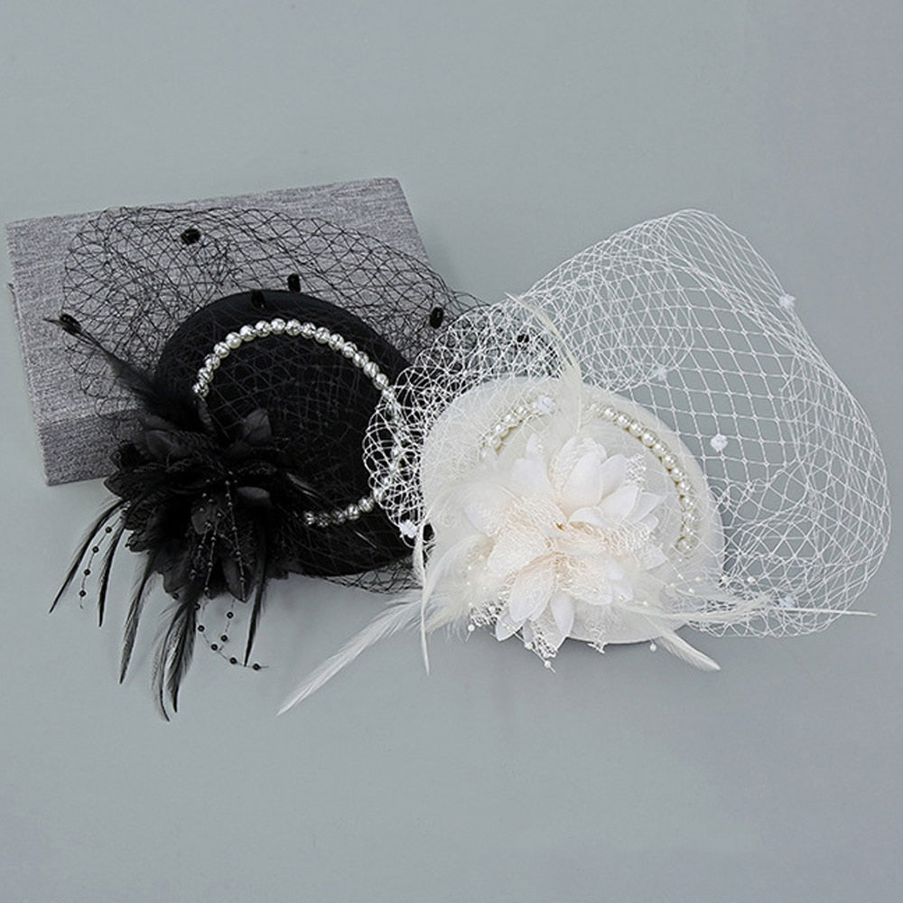 Face Veil Fascinator Hat