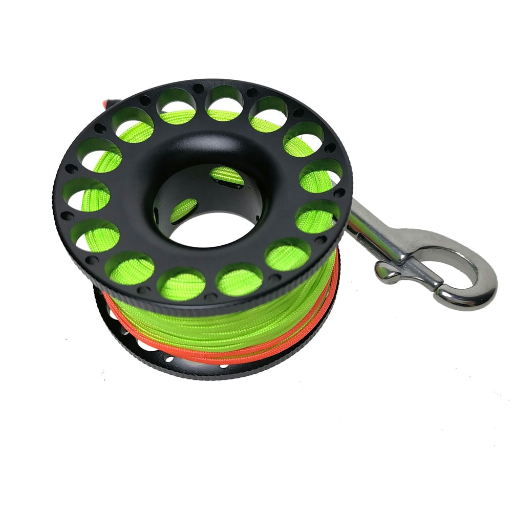 Scuba and Cave Diving Alloy Spool Finger Reel