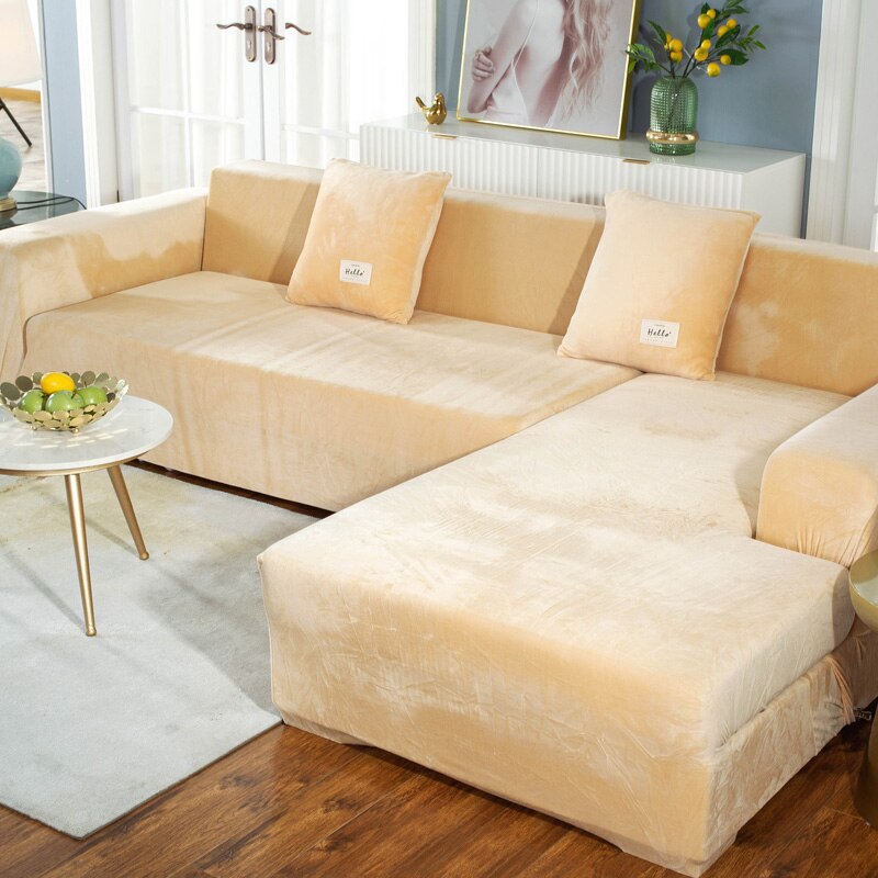 Luxury Chaise Lounge Velvet Sofa Covers