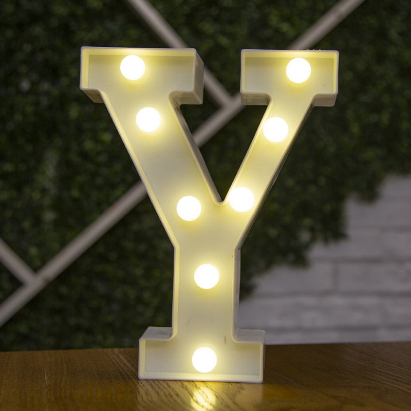 LED Lights Party Letters & Numbers